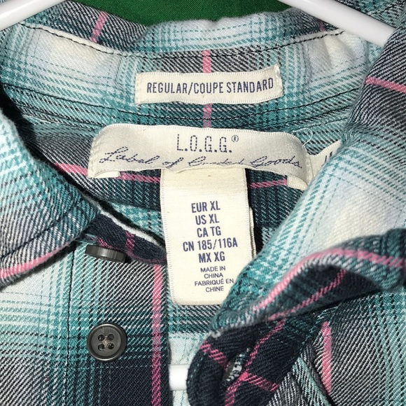 LOGG Plaid Shirt. Miami Vice Color way - Picture 3 of 3